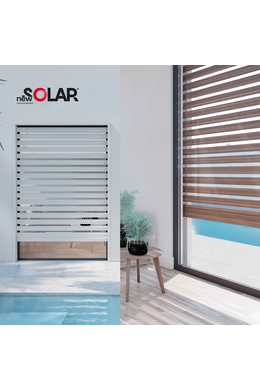 NEWSOLAR® BICOLOR das am besten konfigurierbare zweifarbige Rollladenrollo